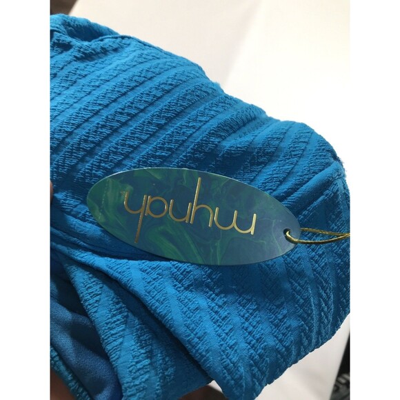 Mynah Blue Tie Back Bikini Top Size XL - Picture 4 of 4